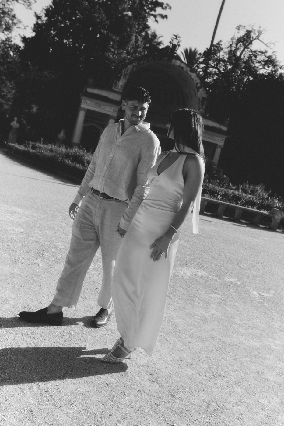 Engagement photo of the couple in Palermo, 13